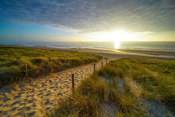 Strand, zee en zon van Dirk van Egmond