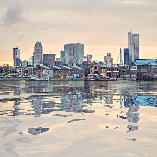 Water reflection Feijenoord Rotterdam