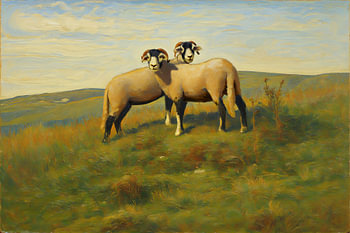 Headstrong Sheep in the Yorkshire Dales