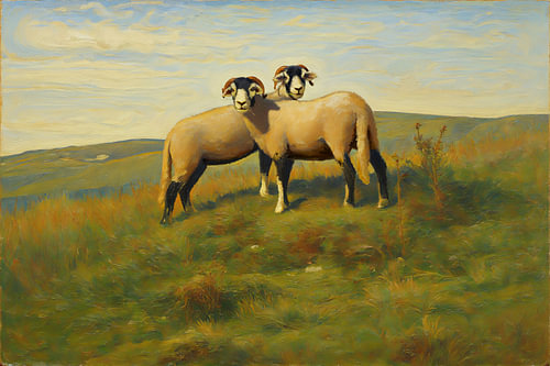 Headstrong Sheep in the Yorkshire Dales