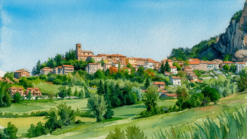 Perticara – ein malerisches italienisches Bergdörfchen von STUDIO ARTSY