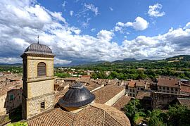 View over hinterland Crest, France by Peter Bartelings
