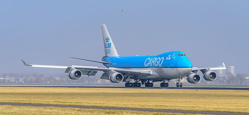Atterrissage du Boeing 747-400ERF Orange de KLM Cargo. par Jaap van den Berg