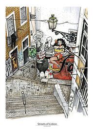 Lisbon Poster 1 - Moraria by Yeon Yellow-Duck Choi