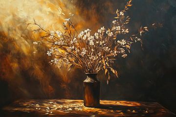 Sonnenbeschienene Vase von Blickfänger Gemälde