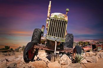 Tractor bij Solitaire Namibia