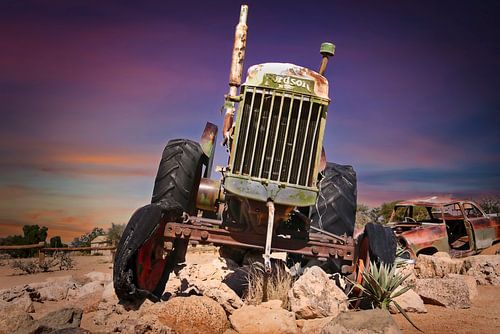 Tractor bij Solitaire Namibia