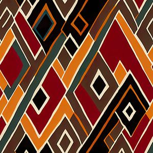 Motif abstrait Navajo Aztèque #IX sur Whale & Sons