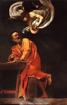 Mattheus en engel, Caravaggio
