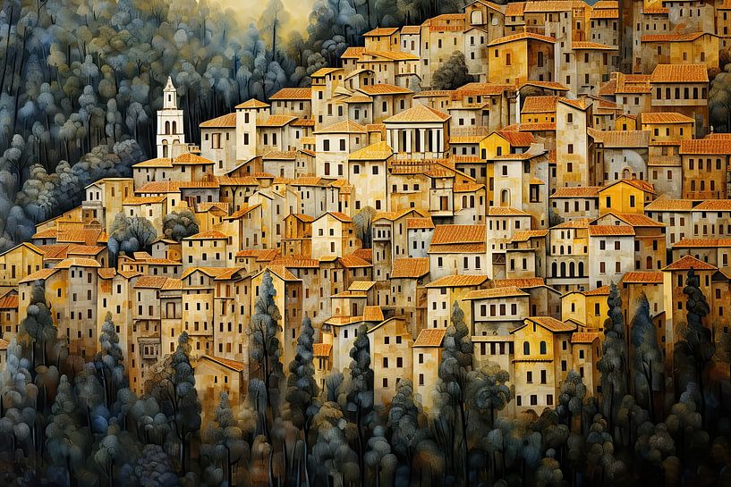 Italiaans bergdorp van Imagine