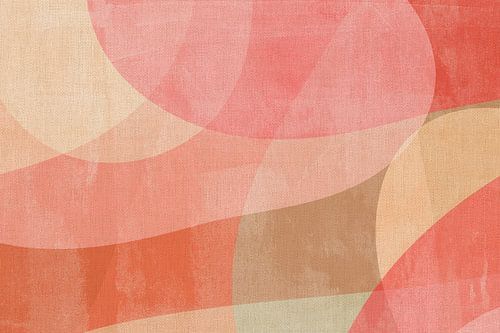 Linnen canvas met warme pasteltinten