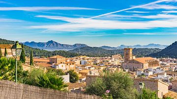 Old town of Pollensa on Mallorca, Spain Mediterranean sea island by Alex Winter
