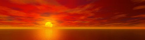 Coucher / lever du soleil sur le lac