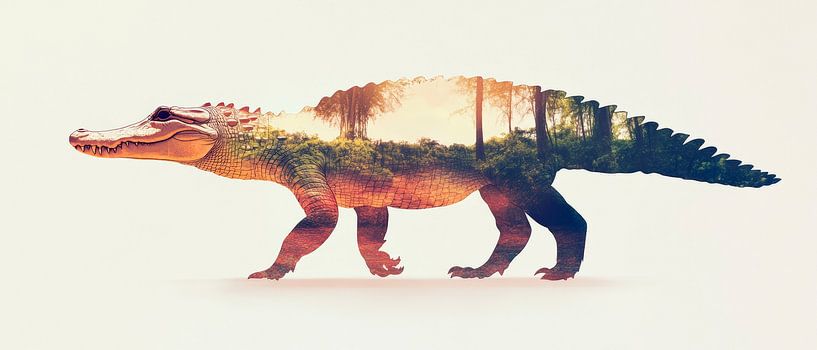 Prehistoric animal with landscape by Poster Art Shop