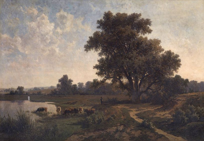 Heath near Oosterbeek, Gelderen, Euphrosine Beernaert, 1885 by Atelier Liesjes