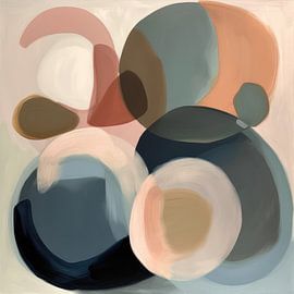 Abstracte ronde vormen van Bert Nijholt