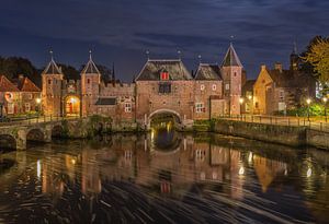 Le Koppelpoort à Amersfoort le soir - 4