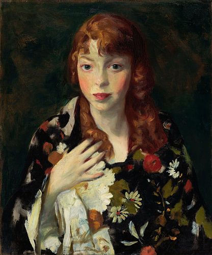 Robert Henri~Edna Smith in een Japanse folie