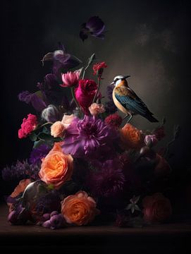 Ein Vogel im Rembrandtschen Licht von Eva Lee