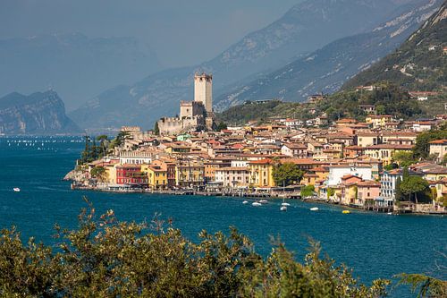 Malcesine met het kasteel Scaliger aan het Gardameer
