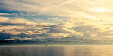 Fähre auf Bodensee von Dieter Walther