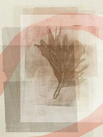 Abstrakte, organisch-minimalistische Wandkunst in Beigetönen von Dina Dankers