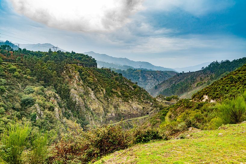 views of mountainous landscape in the north of Portugal by Ivo de Rooij