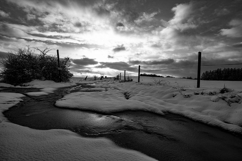 paysage d'hiver par benjamin Gilson