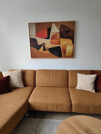 Abstract work in brown tones