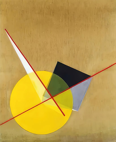 Yellow Circle and Arrows