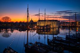 Uitzicht op Scheepvaartmuseum in Amsterdam, 2019 van Amsterdam.Photos