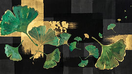Feuilles de ginkgo japonais en mouvement sur Siti Zuliana