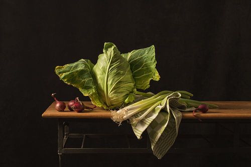 Still life oxheart cabbage