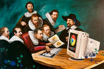 The computer class by KleurrijkeKunst van Lianne Schotman