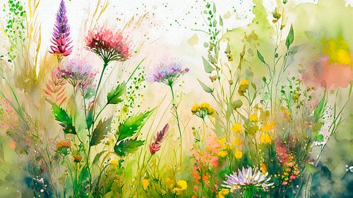 Botanische zomer! Veldbloemen in de berm