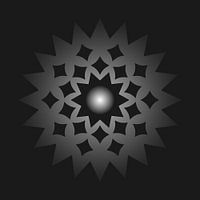 Mandala zwart