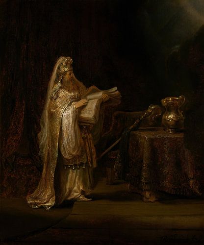 Visioen van Zacharias in de tempel, Rembrandt van Rijn