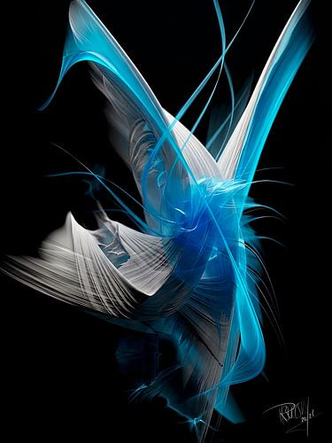 Blue Stillness in Motion