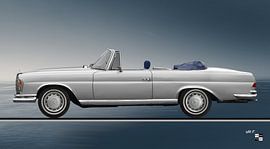 Mercedes-Benz W 111 Cabriolet offen in Originalfarbe von aRi F. Huber