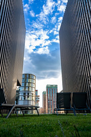 Erholung im Medienhafen Düsseldorf