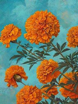Oranje Afrikaantje | Vibrant Petal Dance van I ❤ Bloemen