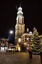 Wijnhuistoren in Zutphen tijdens de kerst van Gerard de Zwaan thumbnail