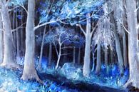  Blauwe Forest - blauwe bos van Christine Nöhmeier thumbnail