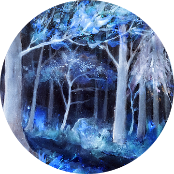  Blauwe Forest - blauwe bos van Christine Nöhmeier