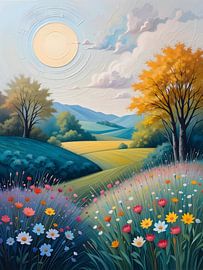 Blühende Wiese von HorizonArtistry