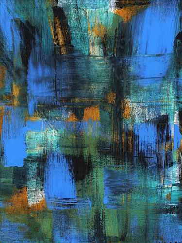 Abstract acrylic painting