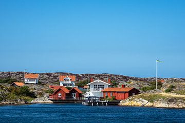 Blick auf den Ort Gullholmen in Schweden von Rico Ködder