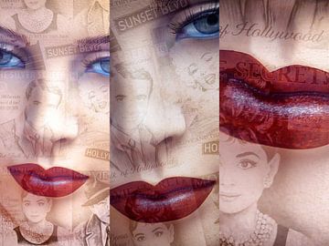Red lips and movie stars van Gabi Hampe