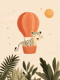 Leopard Hot Air Balloon – Whimsical Safari Nursery by StudioRemier