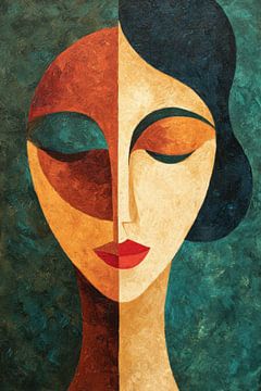 Geometric Portrait by Franka Poulain